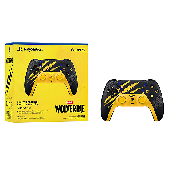 DualSense® Wireless Controller - Marvel’s Wolverine Battle Yellow Limited Edition - For PS5, PC, MAC & Mobile — product view 4