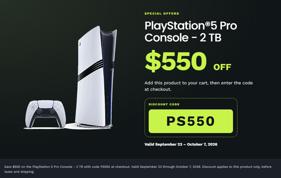 PlayStation®5 Pro Console - 2 TB